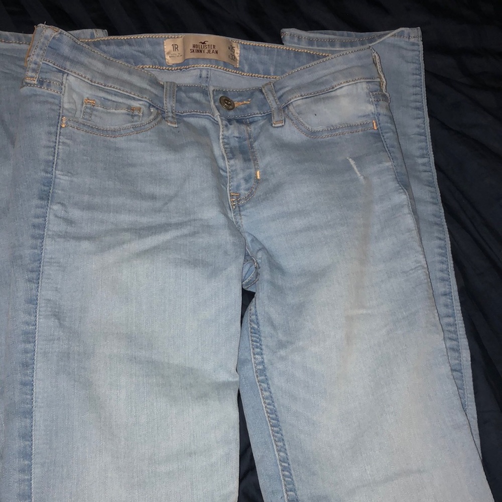 Hollister bootcut jeans.